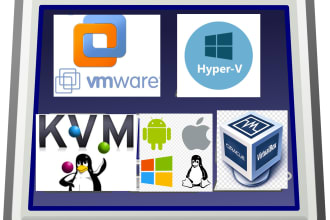 install virtual machines vmware hyperv virtualbox kvm