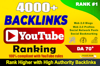 do youtube SEO ranking backlinks video or channel
