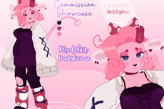 make you a detailed 3d vtuber character