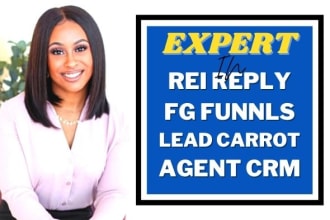 rei reply, fg funnels, lead carrot  agent crm