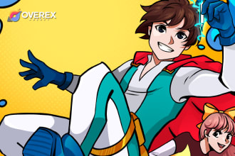 create a webtoon comic or manga