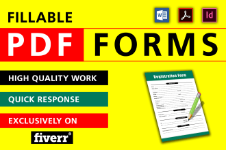 professionally create fillable PDF forms in adobe acrobat