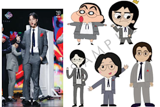 make your photo into flat cartoon character