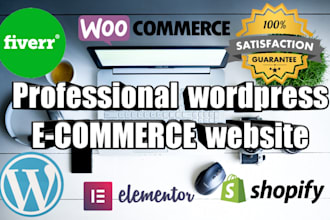 create professional ecommerce wordpress website
