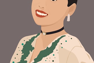 do vector art portraits and wallpapers