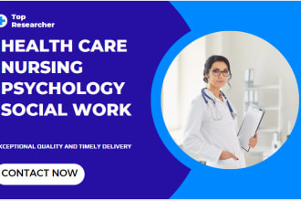 write nursing, psychology, and social work research