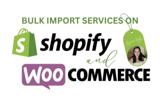 do bulk import product services on shopify or woocommerce