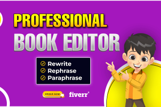 professionally copy edit and proofread your book manuscript