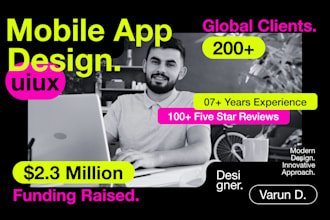 do mobile app uiux design, figma app design, ai app design