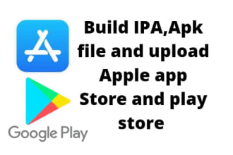build and upload ios android app to app store and play store
