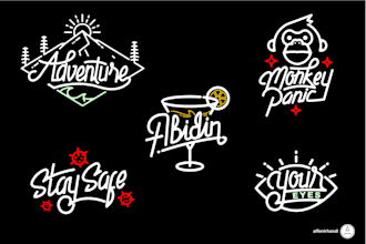 Hot Review!  create hand lettering vintage with monoline style