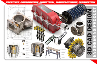 do 3d cad model, mechanical design and engineering product