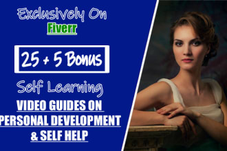 provide 25 self learning video courses on personal development and self help
