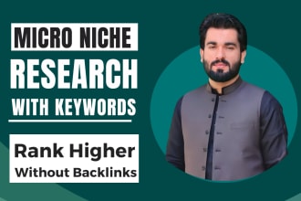 micro niche keyword research and low competitive analysis
