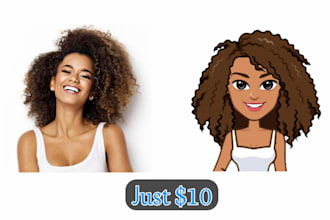 create cartoon avatar and character of yourself