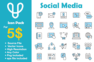 design premium flat custom icon set for your web or app