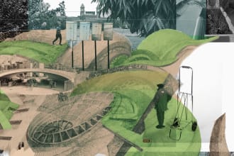 create architecture collages and illustrations