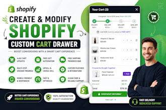 create and manage shopify custom cart drawer