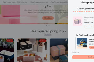 develop a shopify custom slide cart drawer