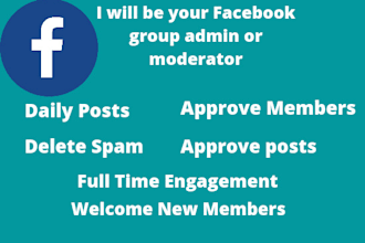 be your facebook group admin or  moderator