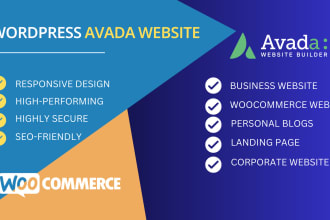 create responsive wordpress website using avada theme