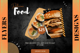design urgent flyers like food menu, fitness, business