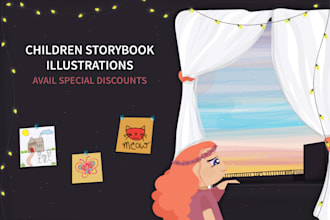 draw digital illustrations for kids story books