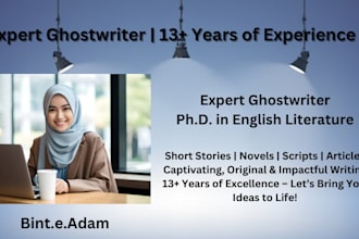 ghostwrite romantic stories novels and video scripts