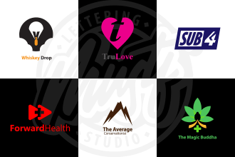 make unique and minimalist transparent logo design