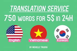 translate eng and kor to viet, also kor and viet to eng