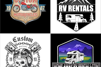 design motorcycle club and automotive for tshirt or logo