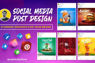 do stunning social media post design or ads design