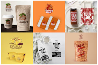 create professional logo food and beverage halal food