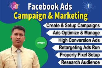 be your facebook ads campaigns and fb marketing or promotion manager