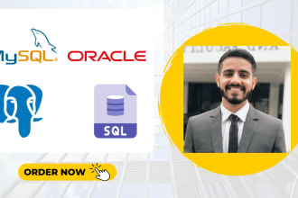 do mysql, postgresql, oracle database projects and problems