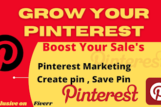 do pinterest setup optimize, marketing  and promotion