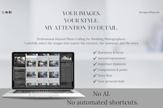 do culling your wedding with fast turnaround time
