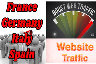 do france germany italy spain targeted real live web traffic