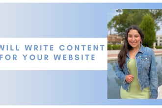 write content for your website