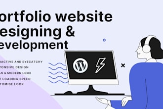 make attractive and responsive portfolio website