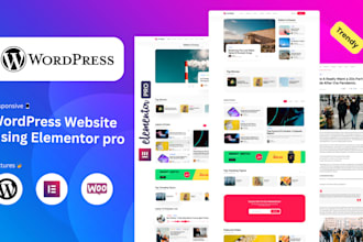 develop your wordpress website through elementor