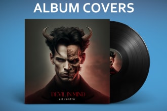 design album cover art or single cover for a music release