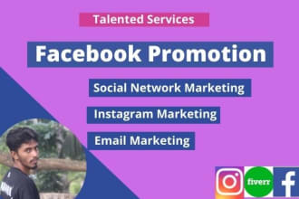 do organic facebook marketing and promotion to 5m audience