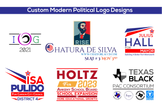 design a executive modern political logo for your campaign