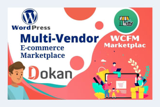build multi vendor ecommerce marketplace website in wordpress