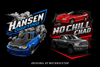 make racing car illustration