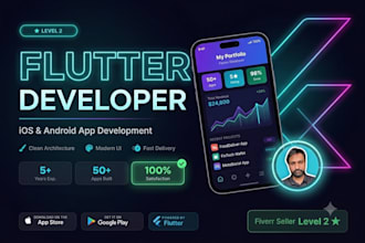 develop mobile apps as a flutter developer