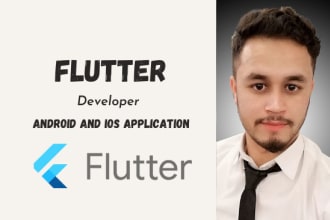 develop android ios app with flutter,firebase and rest API
