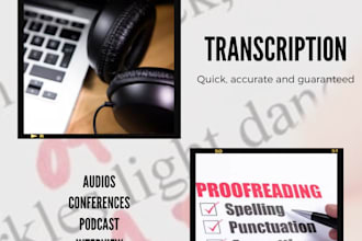 transcribe audio and video to quality text in 24 hrs
