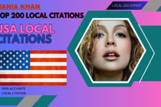 submit your website to 200 USA local citations